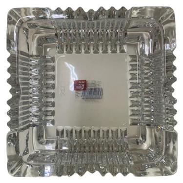 Imagem de Cinzeiro Formato Quadrado De Vidro Detalhado Deli Glassware