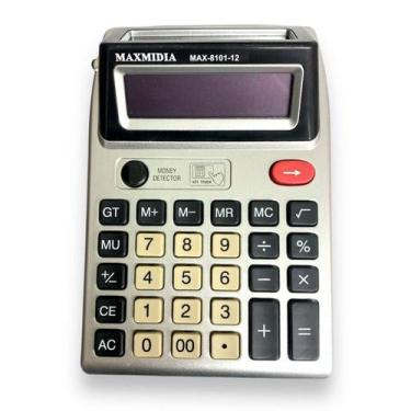 Imagem de Calculadora Eletrônica De Mesa 12 Dígitos Visor Duplo  - Maxmidia