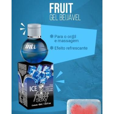 Imagem de GEL BEIJÁVEL PARA ORAL ESQUENTA FRUIT SEXY ICE MENTA 40ML - Intt Cosmé
