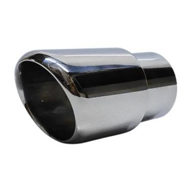 Imagem de Ponteira Cromada Adaptação 3 Pol para Gol Quadrado Bolinha - DSTAL