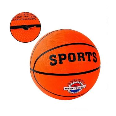 Imagem de Bola de Basquete Numero 7 com Tamanho e Peso Padrão Oficial em Borracha de Alta Resistência Marrom Yeet