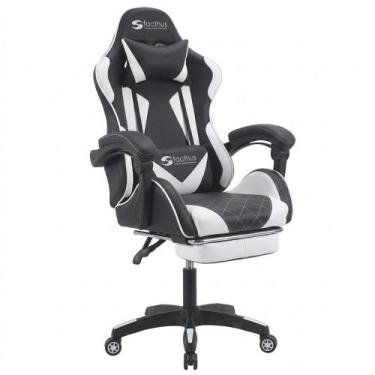 Imagem de Cadeira Gamer Giratória com Encosto Reclinável Ômega material sintétic