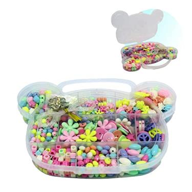 Imagem de Kit Miçanga Colorida Pulseira Ursinho 350 Pç + Fio Silicone