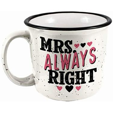 Imagem de Spoontiques Caneca Mrs. Always Right Camper, 400 ml, branca