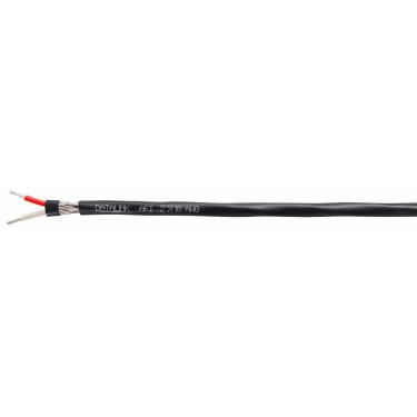 Imagem de Cabo Shield Blindado Afdatalink 0,82mm 300V 100 Metros Preto 2X18AWG