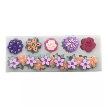 Imagem de Molde De Silicone Guirlanda De Flores, Rosas