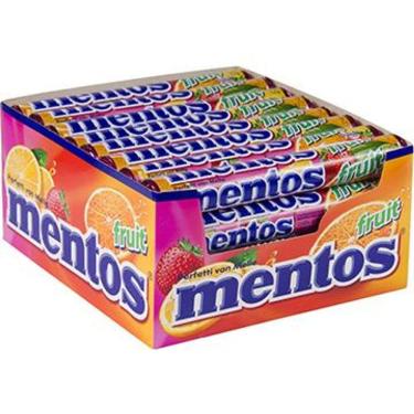 Imagem de Drops Mentos Frutas - Embalagem com 16 Unidades