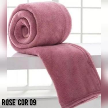Imagem de Manta Cobertor Casal Microfibra Lisa 1.80 X 2.00 Rose - Bell