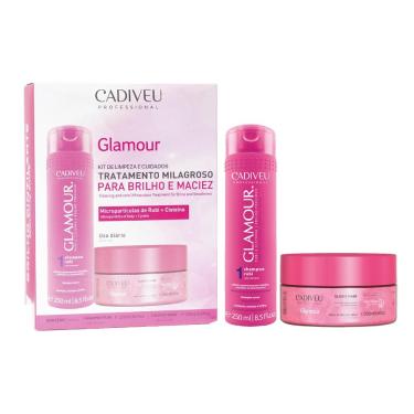 Imagem de Cadiveu Professional Glamour Kit Home Care de Limpeza E Cuidados (shampoo 250ml + Condicionador 250m