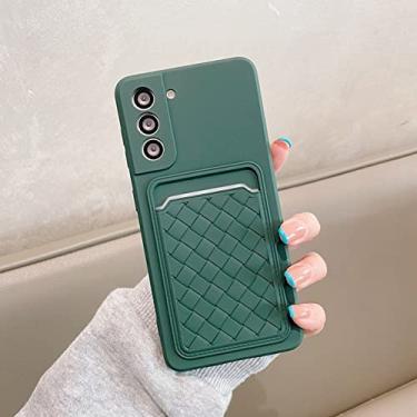 Imagem de Titular do cartão de tecelagem caso carteira para Samsung Galaxy S21 Plus Ultra A72 A52 A32 A22 A51 A71 A12 A50S M51 M30S capa de silicone macio, T2, para Samsung A50