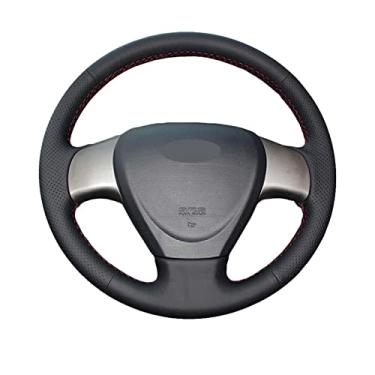 Imagem de MIVLA Capa de volante costurada à mão de couro, para Chery A3 M11 M12 H 2011 2012 Acessórios interiores automotivos Estilo do carro