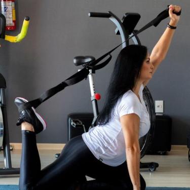 Imagem de Fita De Alongamento Fisioterapia Yoga Pilates Exercício Less Now