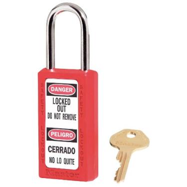 Imagem de Master Lock Cadeado de bloqueio, KA, vermelho, 7,5 cm H 411KAW400RED-3XX1331-1 cada