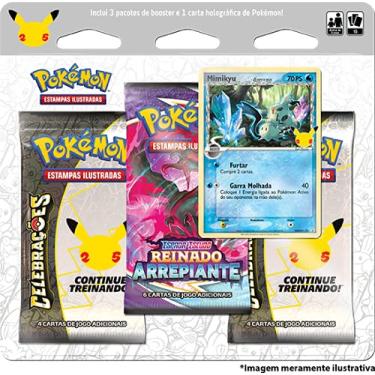 Imagem de Copag Triple Pack Pokémon Celebrações Mimikyu, Estampado