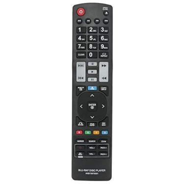 Imagem de ZdalaMit AKB72975301 Controle remoto de substituição aplicável para leitor de discos Blu-ray LG BD590 BX585 BX580 BD570 BD550