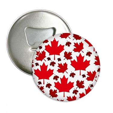 Imagem de Emblema multifuncional com emblema de ímã de geladeira com bandeira de bordo canadense de folhas sabor do Canadá