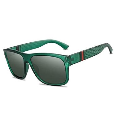 Imagem de Óculos de sol polarizados vintage moda masculina, feminino, quadrado, condução, óculos de sol para homem, óculos de pesca de luxo, óculos gafas, 5, tamanho único