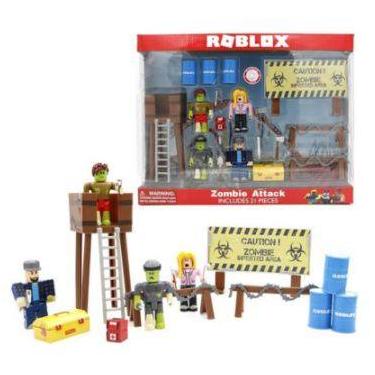 Kit Bonecos Roblox Zumbi Attack Aventura Brinquedos Infantil