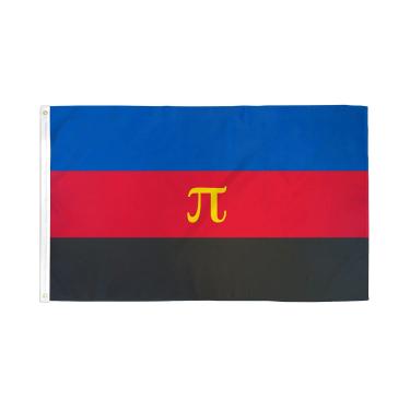 Imagem de AZ FLAG - Bandeira do orgulho poliamoroso - 9,5 x 1,5 m - Banner de poliéster 100D com dois ilhós de metal - Resistente ao desbotamento - Cores vivas - 9,5 m x 1,5 m - 150 x 90 cm