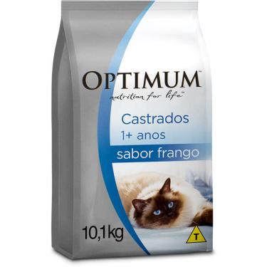 Imagem de Ração Seca Optimum Frango para Gatos Adultos Castrados - 10,1 Kg