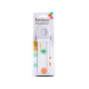 Imagem de Ibimboo Trava Para Armario Cadeado Branco Pequeno