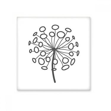 Imagem de Ornamental flor plantas dente-de-leão azulejo de cerâmica brilhante decalque tijolo vitrificado adorno pedra