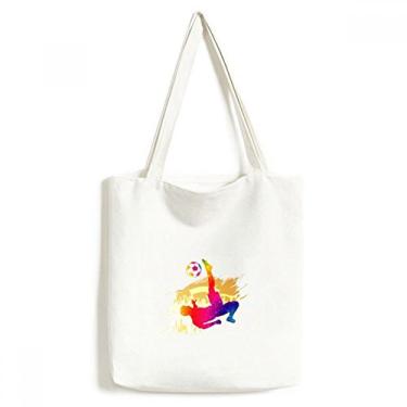 Imagem de Cheered Football Player Bicycle Kick, sacola de lona, bolsa de compras, bolsa casual