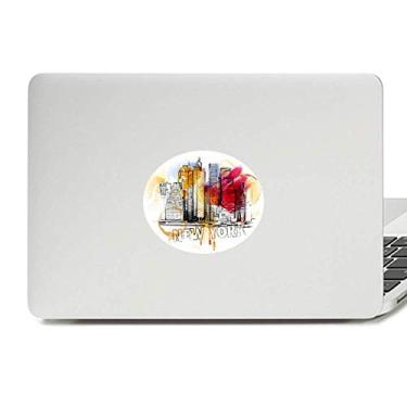 Imagem de Adesivo de notebook com emblema de vinil da cidade de Nova York, América dos Estados Unidos