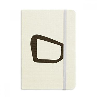 Imagem de Caderno de anotações com sobrenome chinês com estampa de osso e capa dura em tecido clássico diário