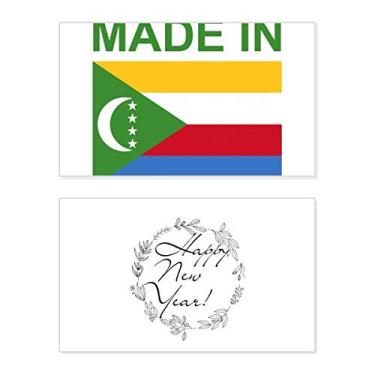 Imagem de Cartão de felicitações Made In Comoros Country Love New Year Festival Bless Message Present