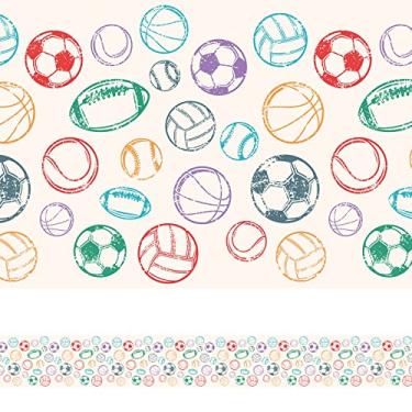 Imagem de Faixa Decorativa Adesiva Infantil Bolas Coloridas 5mx10cm