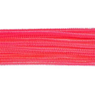 Imagem de Hastes de chenille West Coast Paracord – Limpadores de cachimbo divertidos para artesanato faça você mesmo, arte, decorações – 30,5 x 6 milímetros – Pacote com 25 (rosa choque)