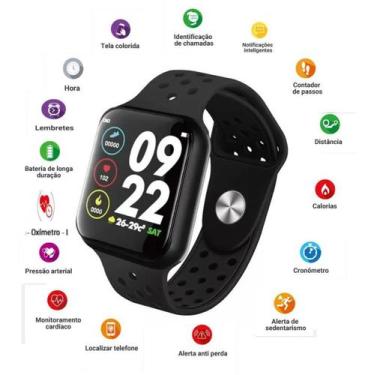 Imagem de Relogio Smartwatch Mtr-26 Tela Touch Screen Ip67 Iphone Android - Toma