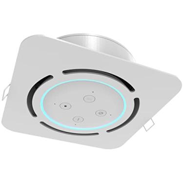 Imagem de Suporte de Embutir no Teto Compatível com Alexa Echo Dot 3 – Design Discreto e Instalação Fácil