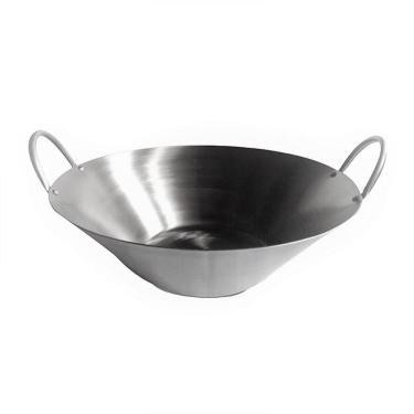 Imagem de Tacho Aço Inox Beira Alta Chapa 2mm Fritura Cozinha 41cm
