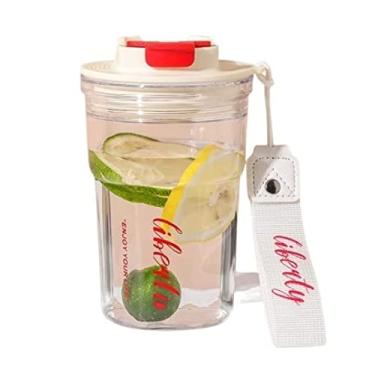 Imagem de Copo Portatil Moderno c/Alça ideal p/Chá, Suco, Café 450ML