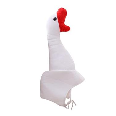 Imagem de Gadpiparty Chapéu De Bicho De Pelúcia Animal Vestir-se Chapéus De Peru Chapéu De Animal De Pelúcia De Ganso Chapelaria Engraçada Chapéu Maluco Branco Acessórios Para Festa Filho Cosplay