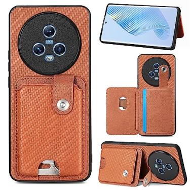 Imagem de Estojo Carteira Flip Capa multifuncional compatível com Huawei Honor Magic5 Case com sl...