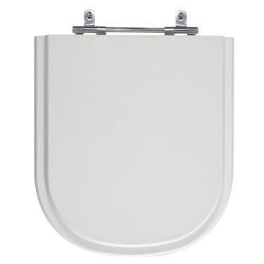 Imagem de Assento Sanitário Vogue Plus Cinza Real (Claro) Tampa para Vaso Deca de Madeira Laqueada - SB