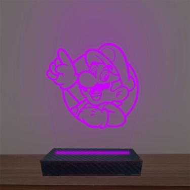 Imagem de Luminária Led 3d Mario Abajur Luxo