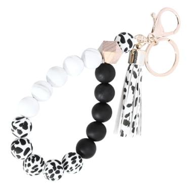 Imagem de SHERCHPRY Pulseira De Contas De Silicone Pulseira Porta Chave Para Chaveiros Para Chaveiros Pulseiras Pulseiras De Pulseira Pendão Joalheria
