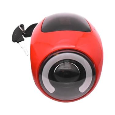 Imagem de Dynwave Kit de luzes elétricas para farol de bicicleta, 48-60v, economia de energia, durável com buzina, Vermelho