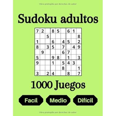 Imagem de Sudoku adultos 1000 juegos, Facíl, Medio, difícil