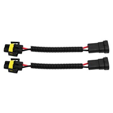 Imagem de MOUMOUTEN 2 Unidades De Fiação De Extensão De Luz De Nevoeiro, Cabo Adaptador Kits De Reparo De Rosca Automotiva Conector De Soquetes De Chicote De Lâmpada De Farol H11 Substituição De Acessórios De C