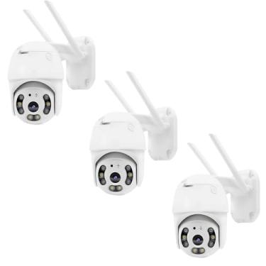 Imagem de Câmera Espiã Vigilante de Segurança 2 Antenas Sem Fio com Entrada Para Cartão SD Possui Visão Noturn Ip Icsee à Prova D'água Infravermelho Externa (3)