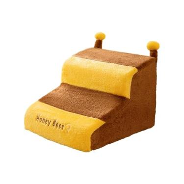 Imagem de Ｂｅｓｇａ Rampa de Escada para Gatos E Cães, Escada Multiuso, Resistente a Arranhões, Resistente, Antiderrapante, Capa Removível para Camas Altas Ou Sofás, 2 etapas