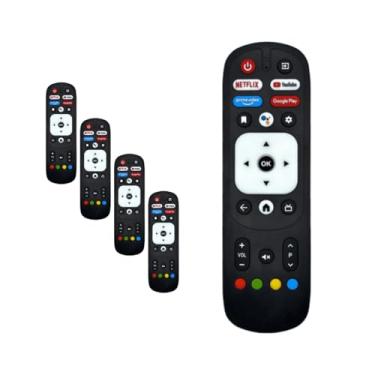 Imagem de Kit 5 Controle Remoto Compatível com Smart Tv Vizzion Android BR32D BR58GUA