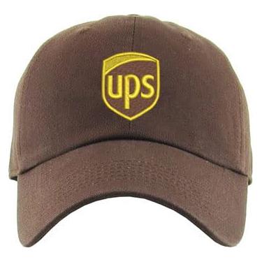 Imagem de ALLNTRENDS Chapéu de fantasia de entregador, bonés de fantasia de Dia das Bruxas, Boné marrom, tamanho �nico