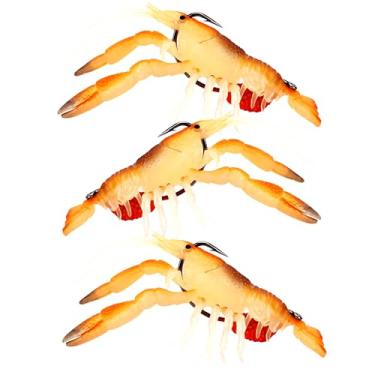 Imagem de U.S.A. Bass Tackle - 4D Cluster Bomb Craw - Plástico Bass-Tech - Iscas de pesca macias pré-equipadas, iscas premium ultra duráveis para água doce, gabaritos de pesca para robalo (14 g, HD Yummy Craw)