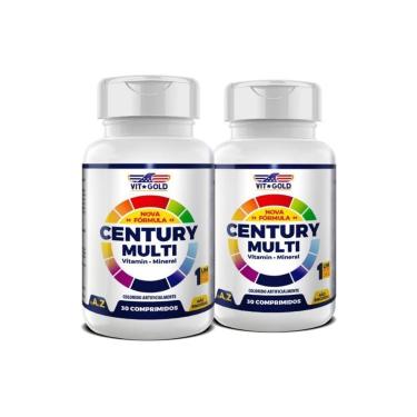 Imagem de Multivitaminico Century Multi Vitgold Kit 2x 30 comprimidos-Unissex